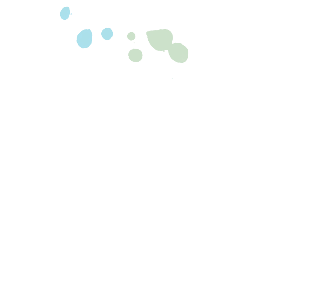 Blaue und grüne Farbspritzer, diagonal auf schwarzem Untergrund verstreut, erinnern an die pulsierende Energie bei professionellem Catering für Events in Köln.